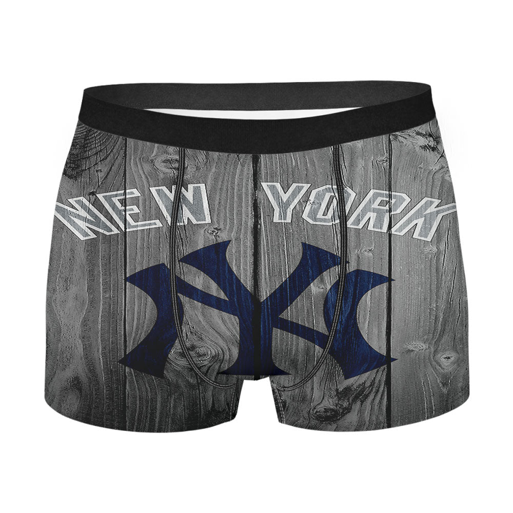 New York Yankees Baseball Wood Men'S Boxer Briefs