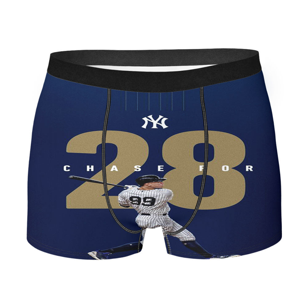 New York Yankees Chase For 28 Men'S Boxer Briefs