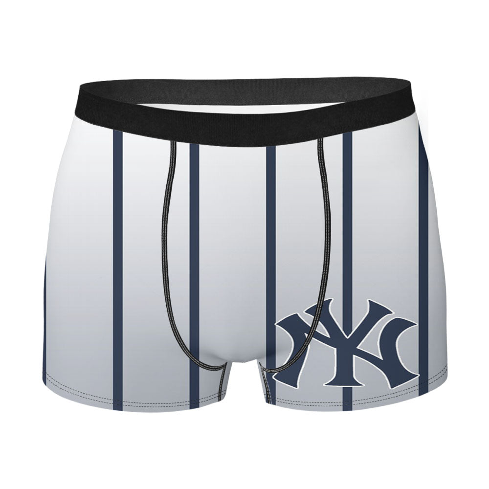 New York Yankees Pattern Men'S Boxer Briefs
