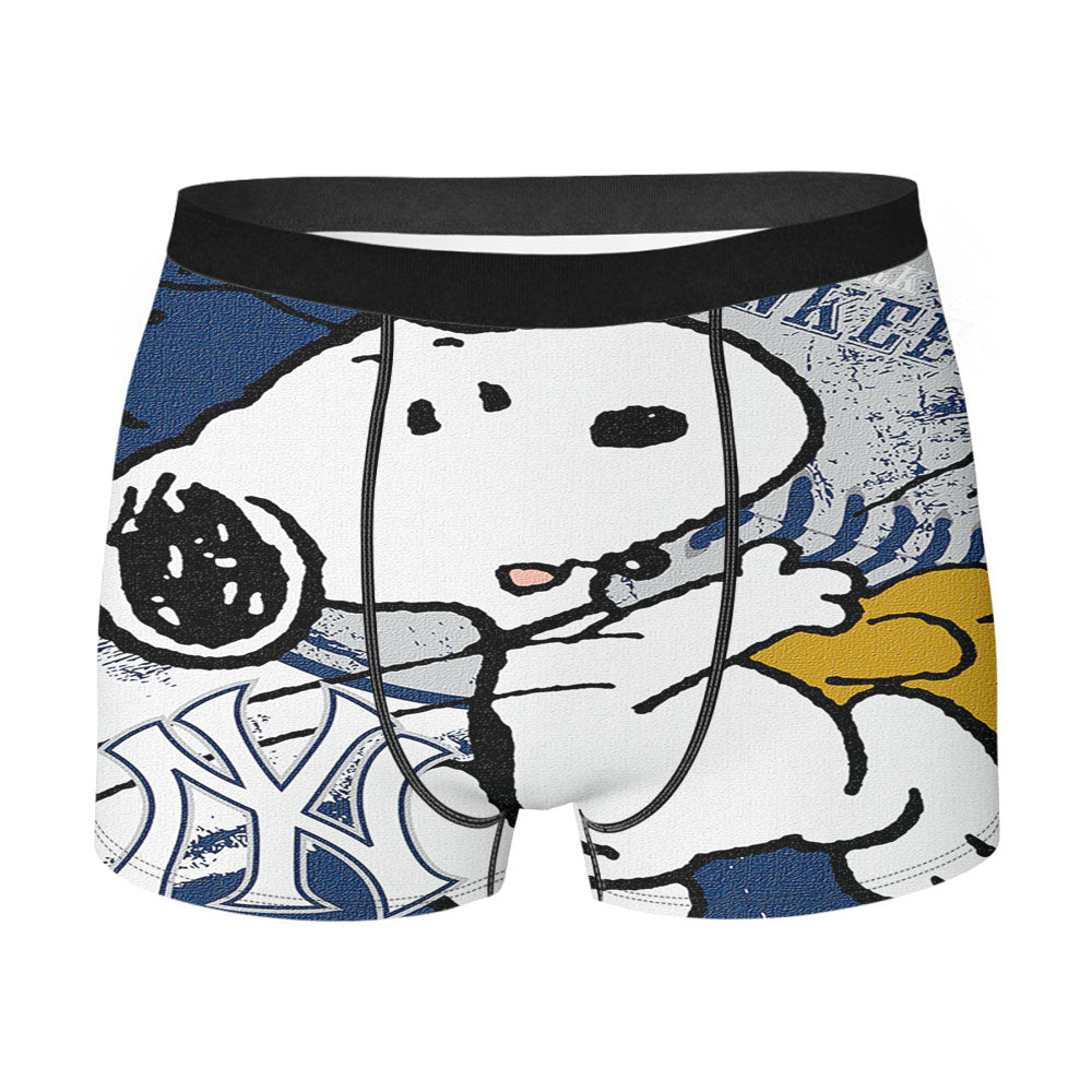 New York Yankees Snoopy Men'S Boxer Briefs