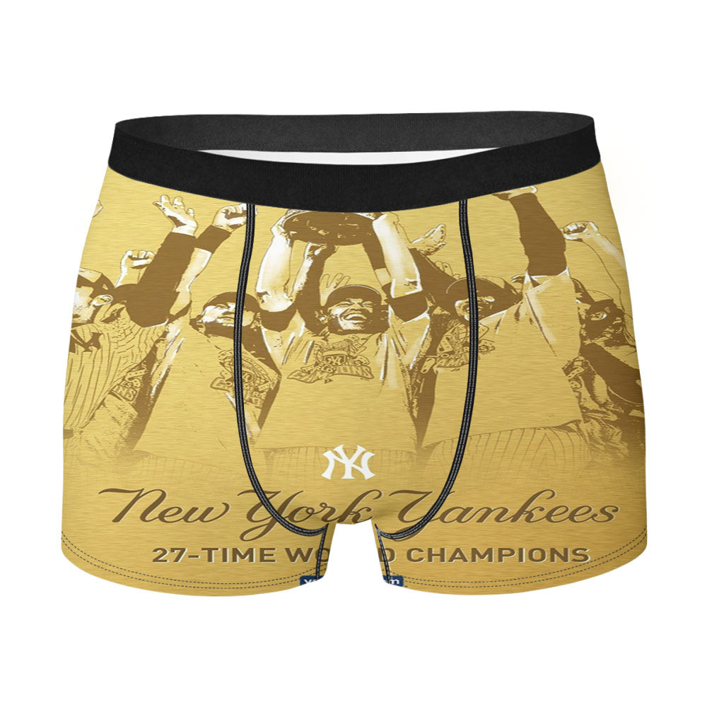 New York Yankees Wallpaper Men'S Boxer Briefs