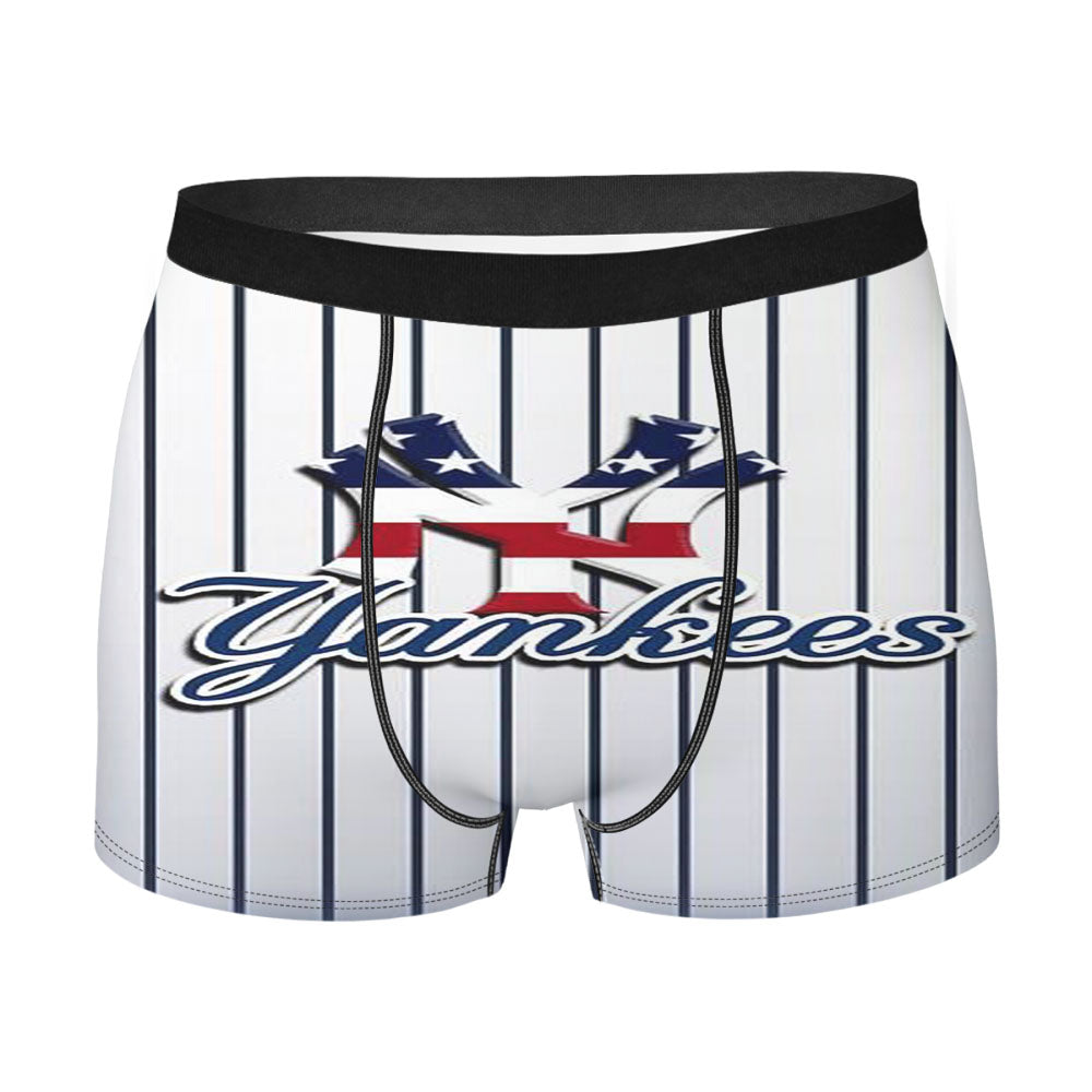 Newyork Yankees Stripe Men'S Boxer Briefs