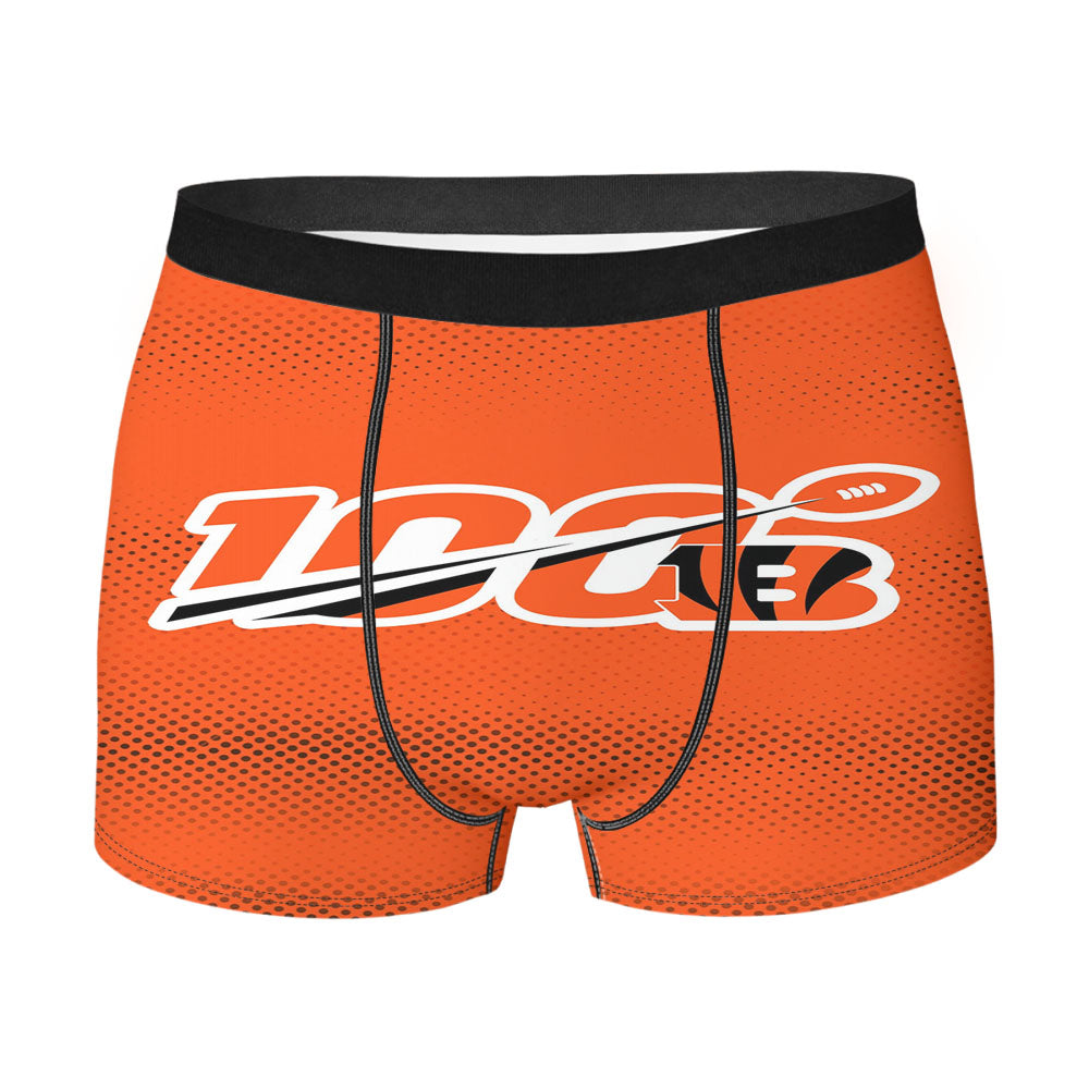 Nfl 100Th Cincinnati Bengals Wallpapers Men'S Boxer Briefs