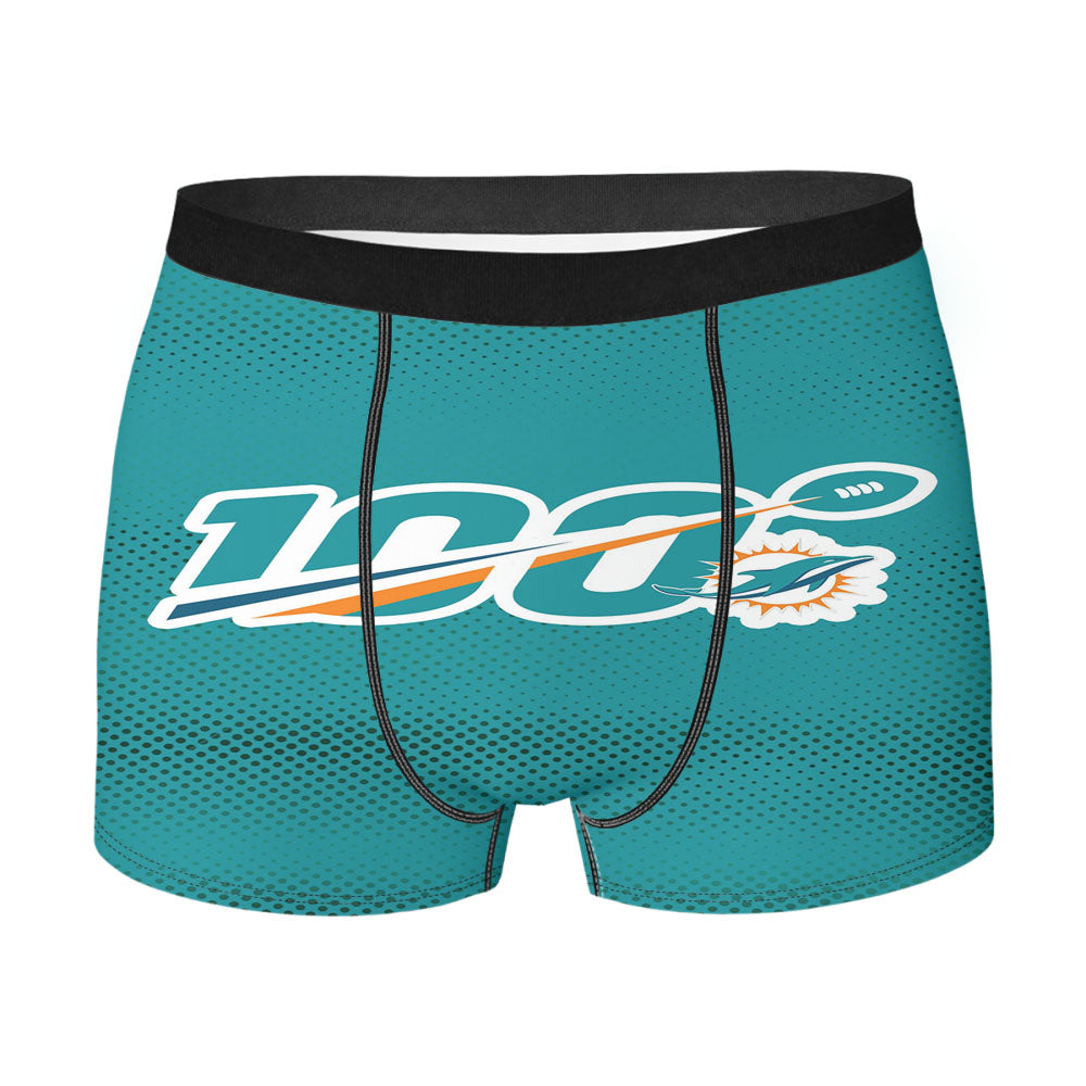 Nfl 100Th Miami Dolphins Wallpapers Men'S Boxer Briefs