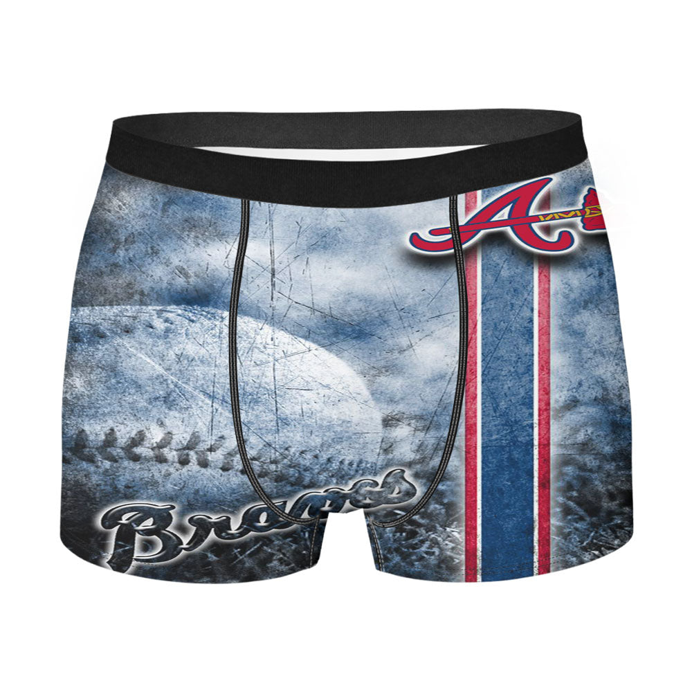 Nfl Atlanta Braves Wallpaper Men'S Boxer Briefs