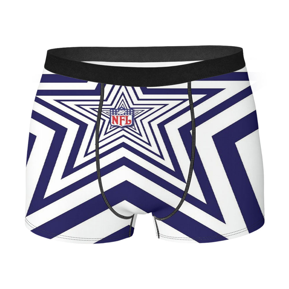Nfl Dallas Cowboys Star Men'S Boxer Briefs