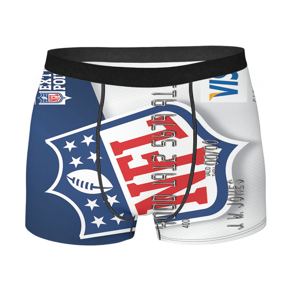 Nfl Extra Point Credit Card Men'S Boxer Briefs