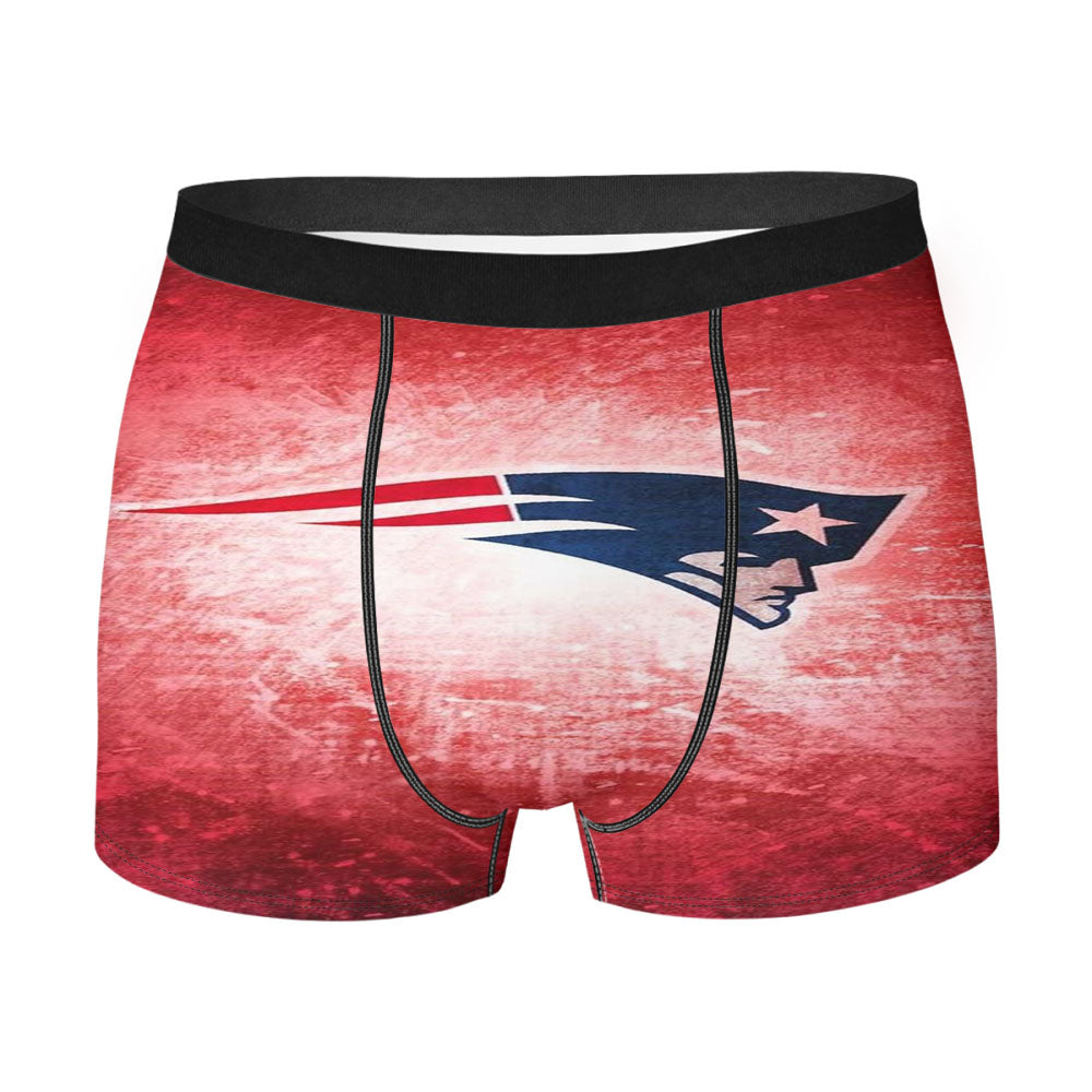 Nfl In Red Background Men'S Boxer Briefs