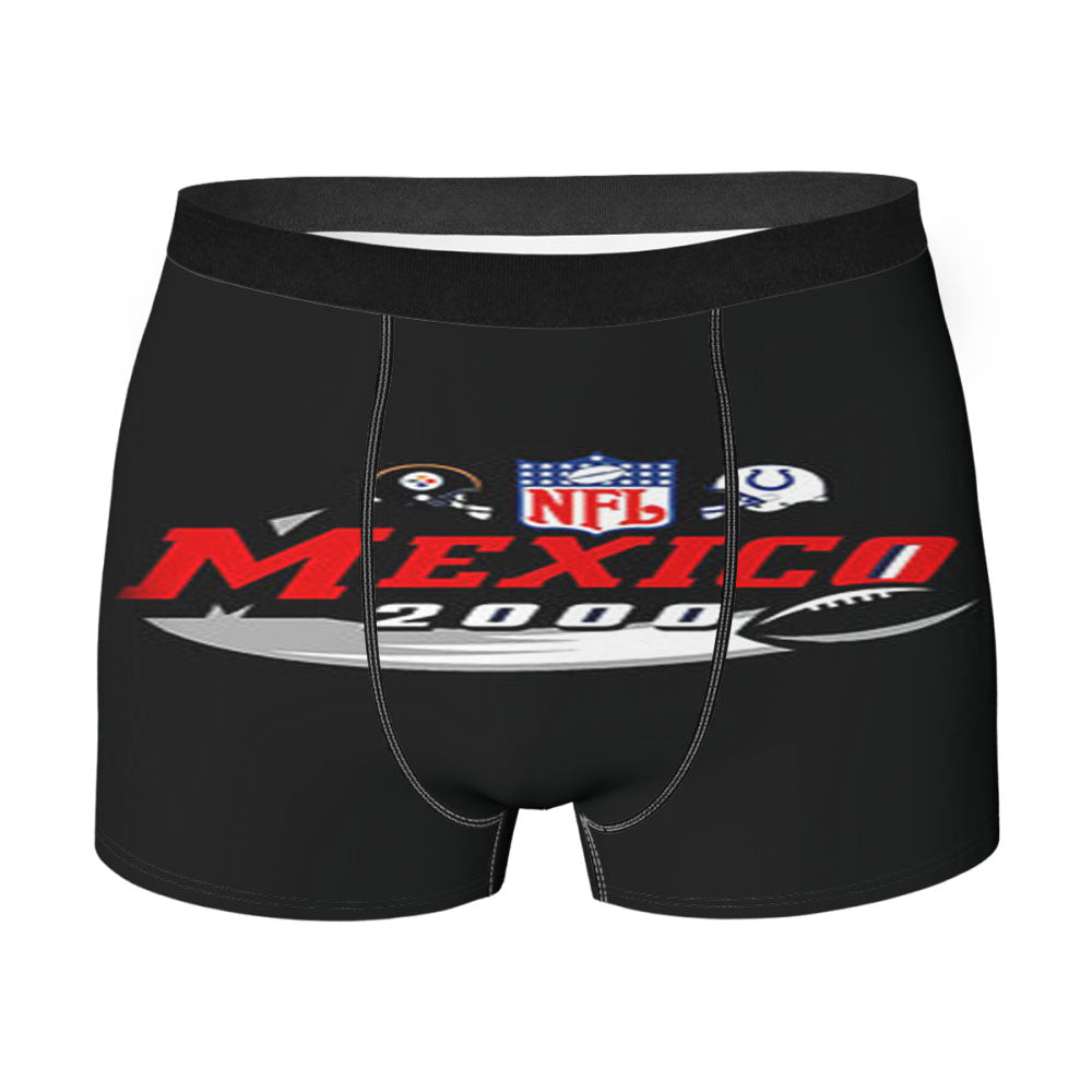Nfl Mexico 2000 Black Men'S Boxer Briefs