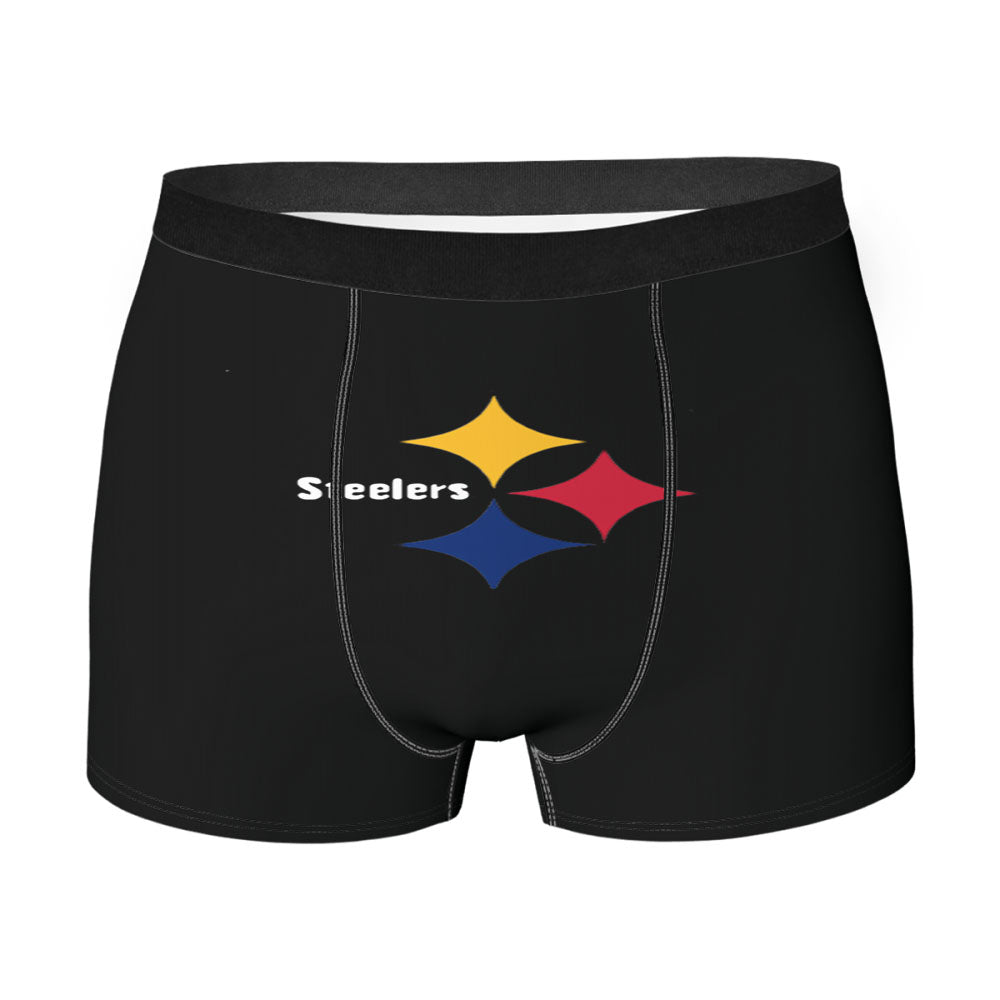 Nfl Pittsburgh Steelers Icon Logo Men'S Boxer Briefs