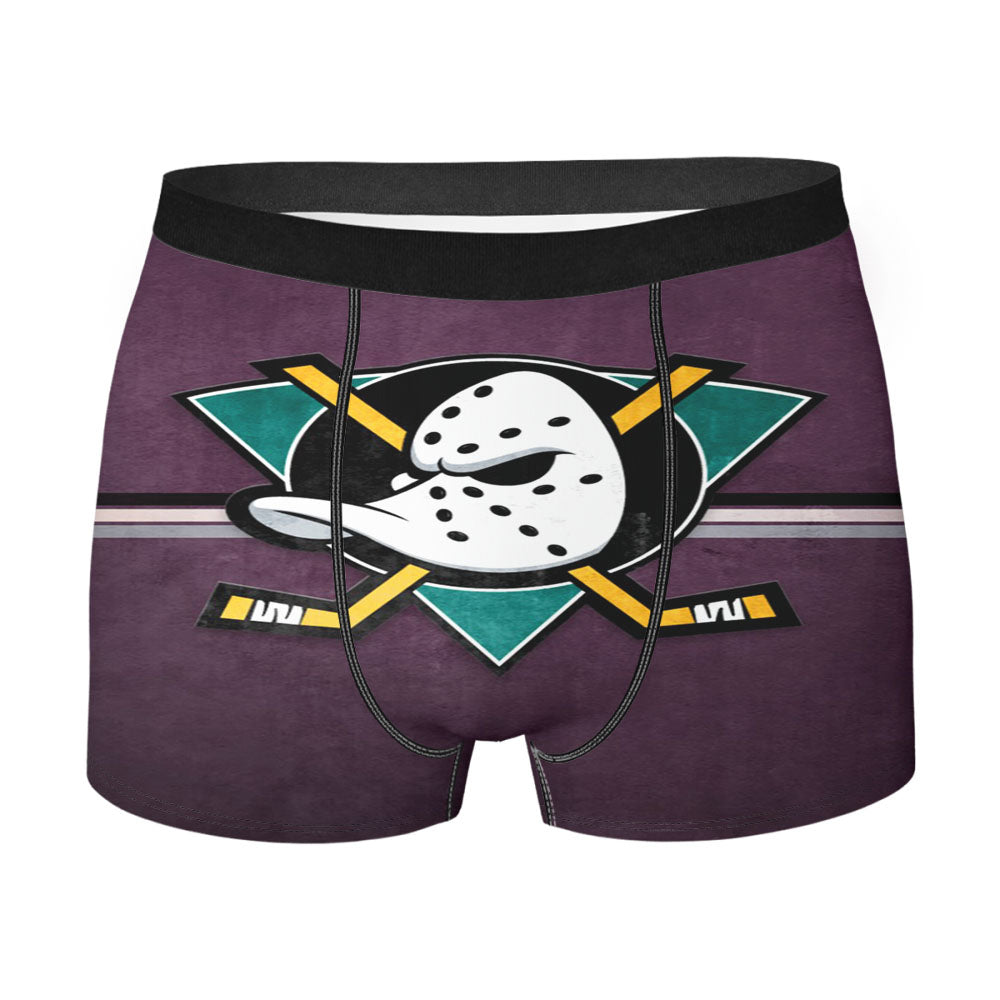 Nhl Anaheim Mighty Ducks Sport Logo Men'S Boxer Briefs