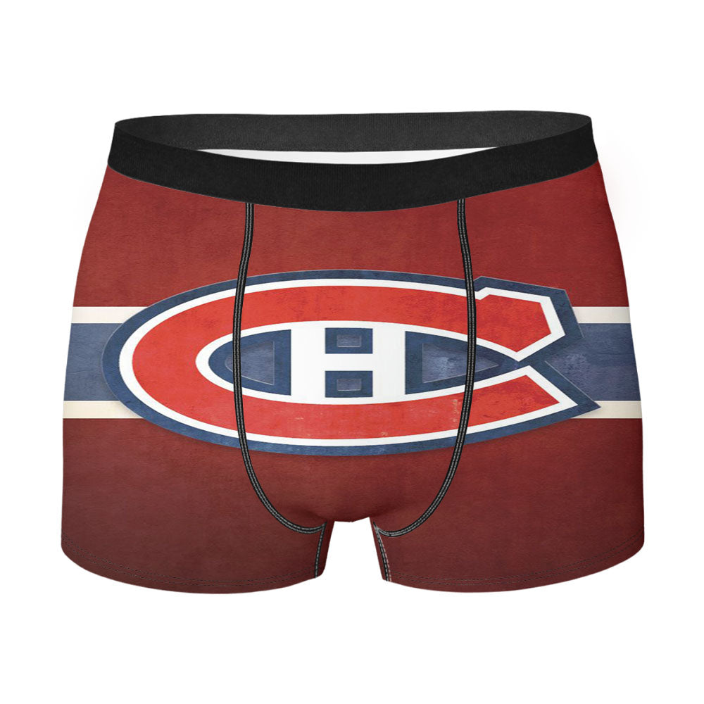 Nhl Montreal Canadiens Sport Logo Men'S Boxer Briefs