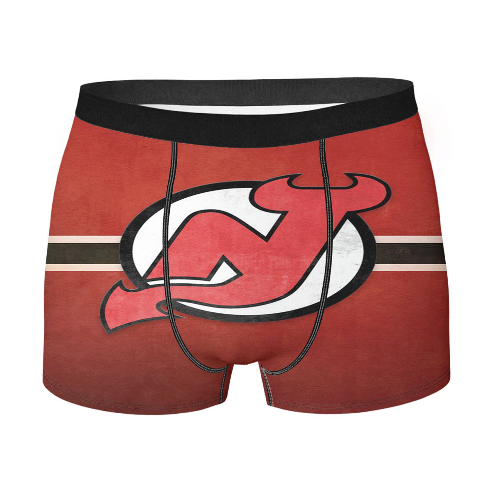 Nhl New Jersey Devils Sport Logo Men'S Boxer Briefs
