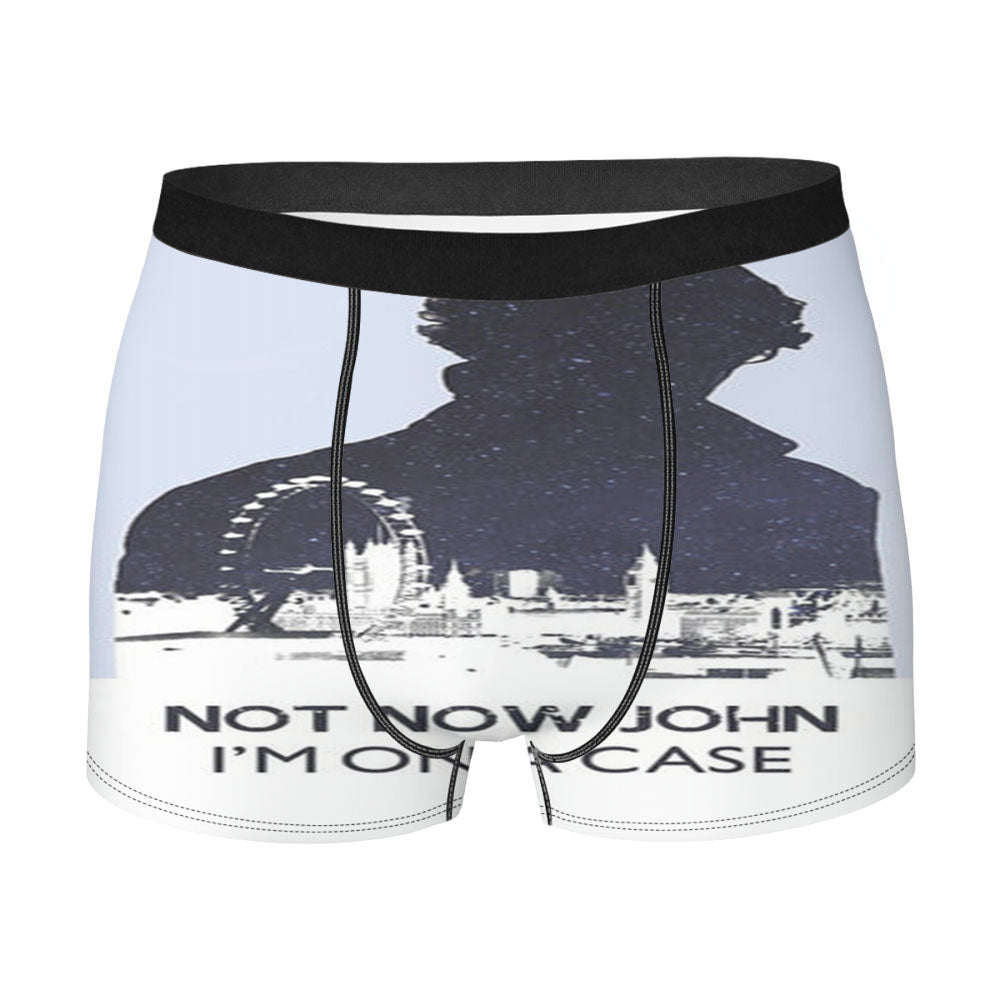 Now Now John, I'M On A Case Men'S Boxer Briefs