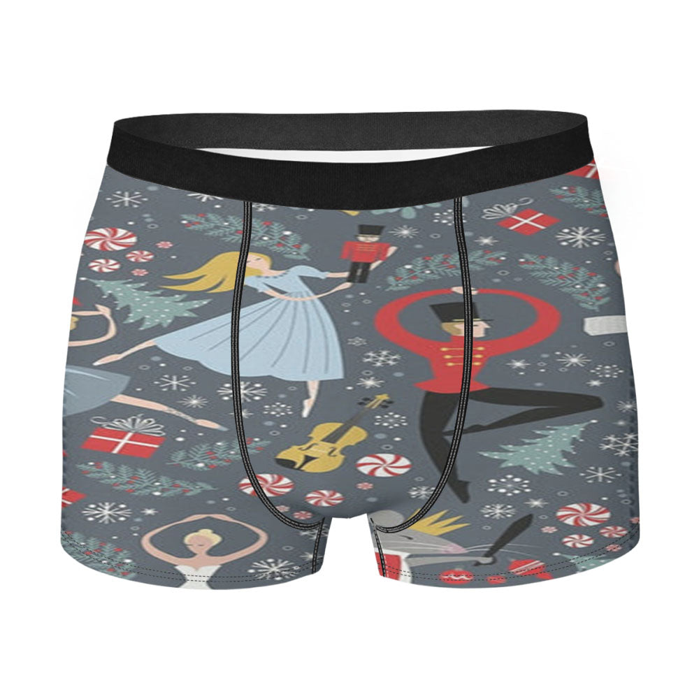 Nutcracker Ballet Pattern - Christmas Men'S Boxer Briefs