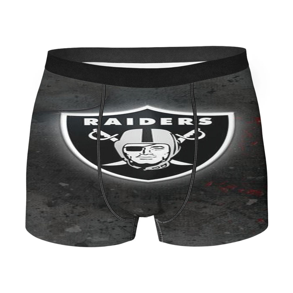 Oakland Raiders Black Men'S Boxer Briefs