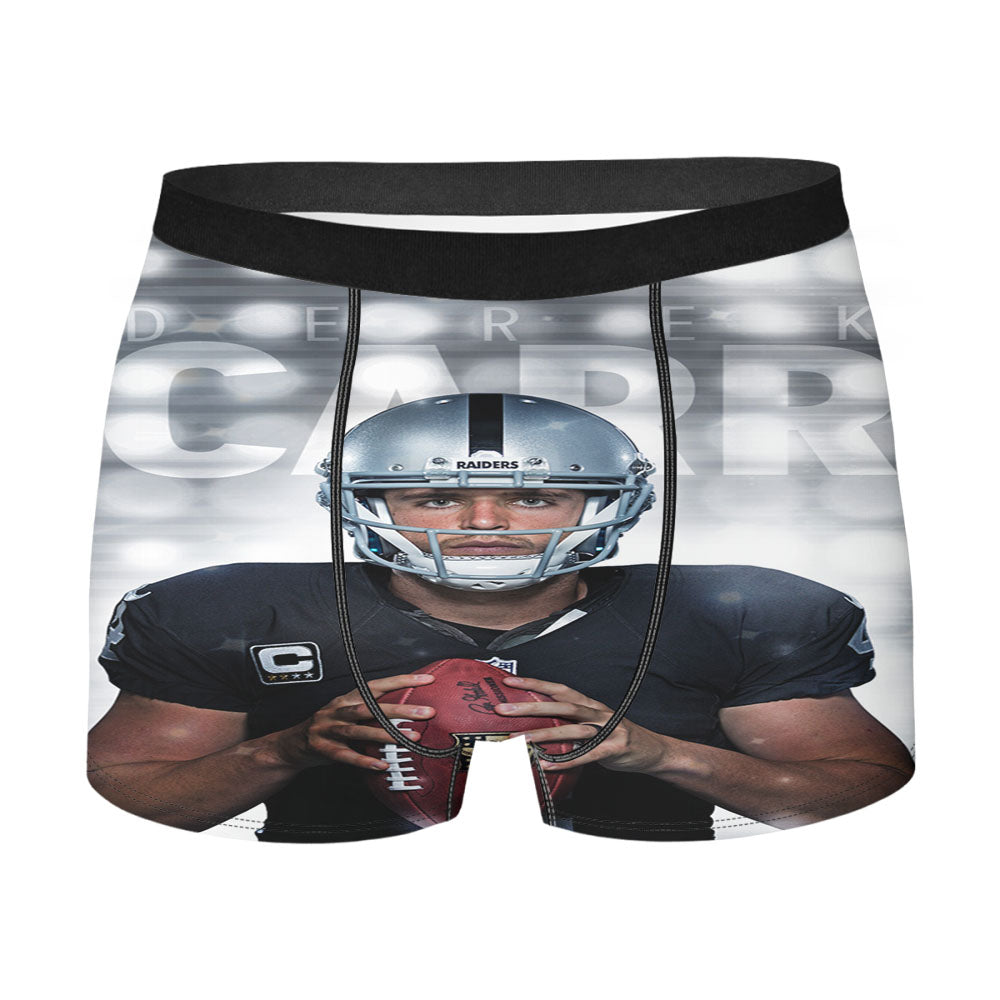 Oakland Raiders Derek Carr Men'S Boxer Briefs