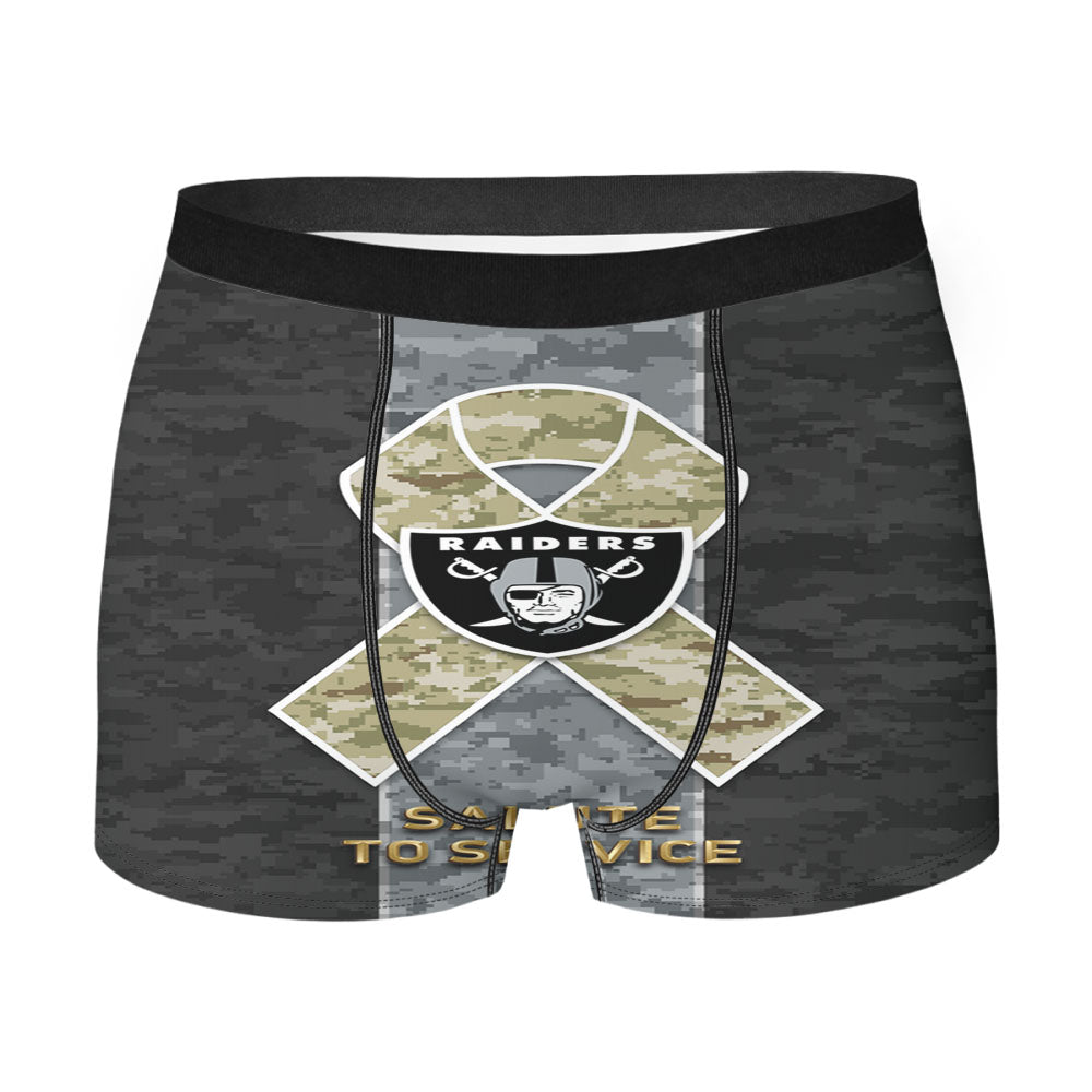 Oakland Raiders Salute To Service Men'S Boxer Briefs
