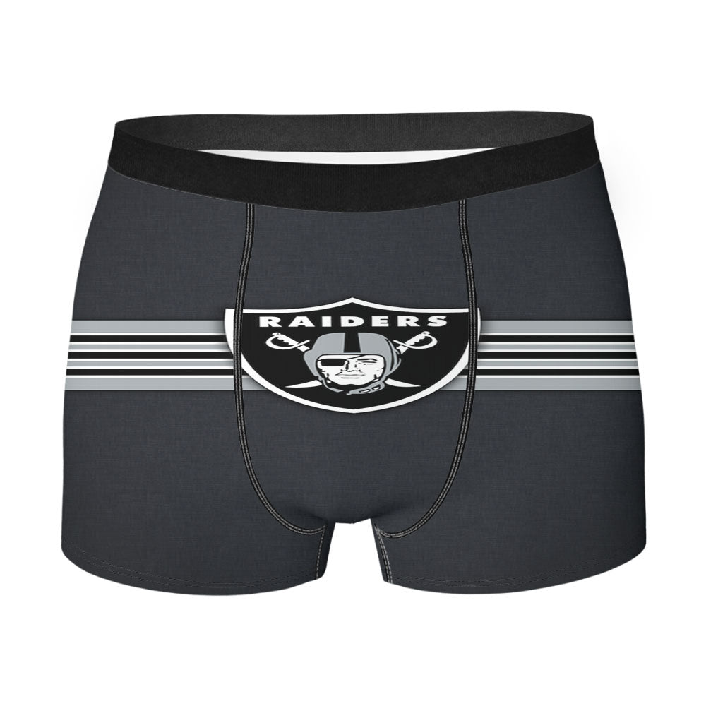 Oakland Raiders Vintage Stripe Men'S Boxer Briefs