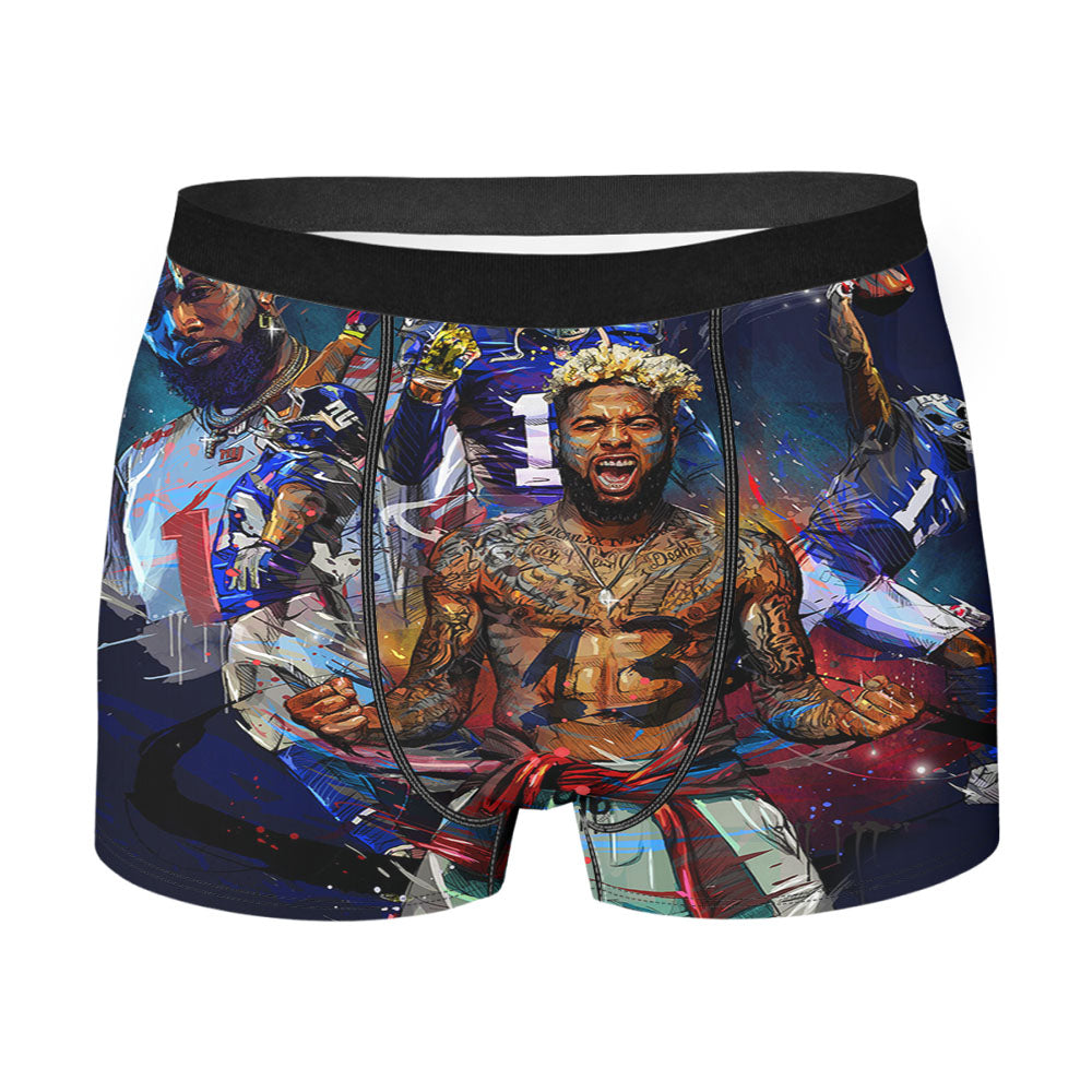 Odell Beckam Jr New York Giants Collage Men'S Boxer Briefs