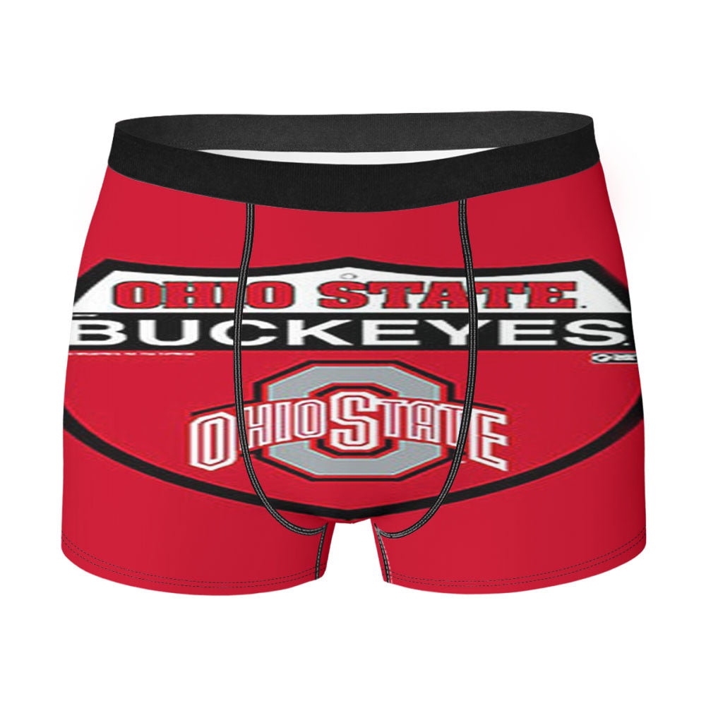 Ohio State Buckeyes Logo Red Men'S Boxer Briefs