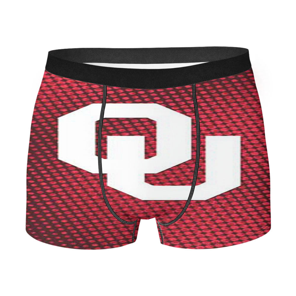 Ok Sooners Halftone Red Men'S Boxer Briefs