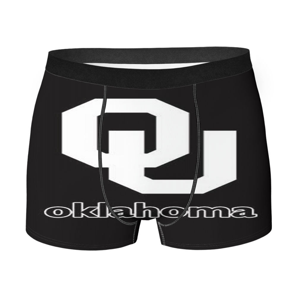 Oklahoma Sooners Black Logo Men'S Boxer Briefs