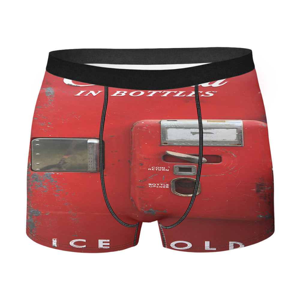 Old Coca Cola Ice Cold Vending Machine Men'S Boxer Briefs