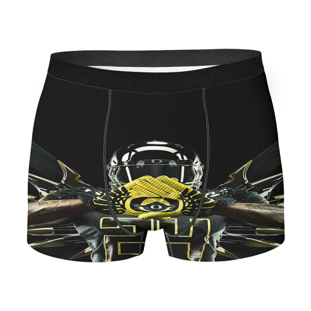 Oregon Ducks Gold Men'S Boxer Briefs
