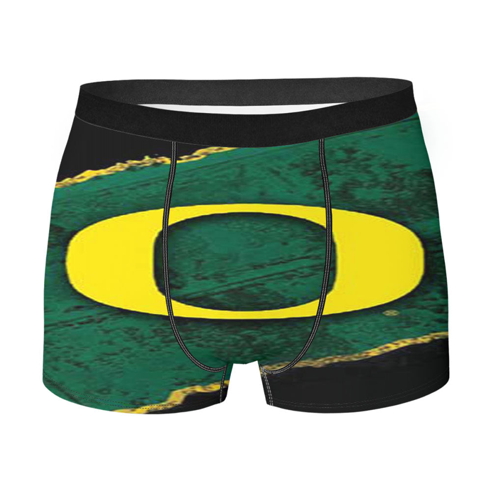 Oregon Ducks Green Strip Men'S Boxer Briefs