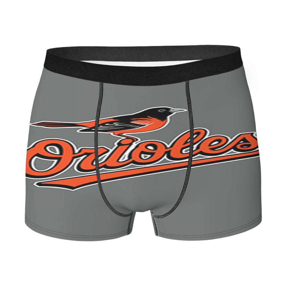 Orioles Baseball Logo Gray Men'S Boxer Briefs