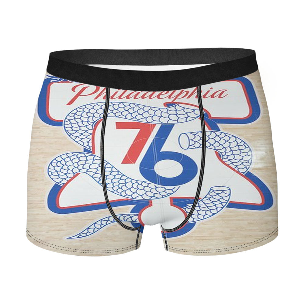 Philadelphia 76Ers Snake Logo Field Men'S Boxer Briefs