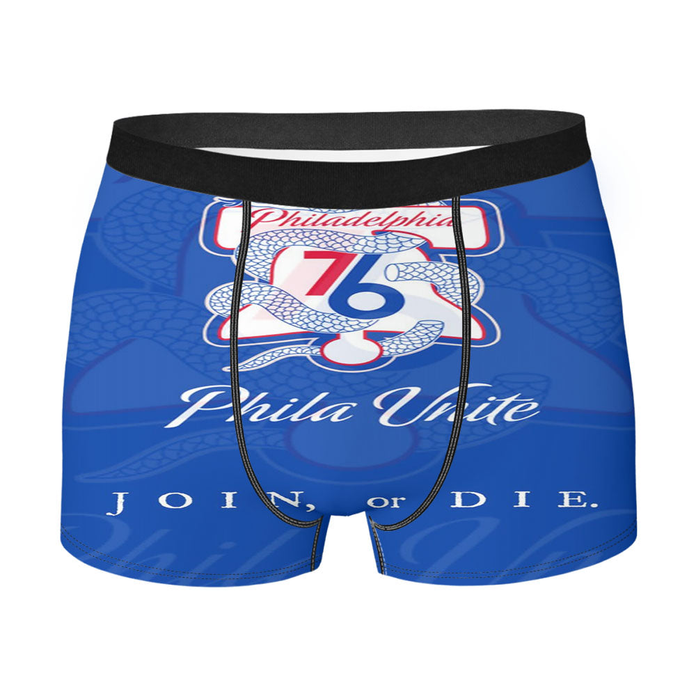 Philadelphia 76Ers Snake Logo Phila United Men'S Boxer Briefs