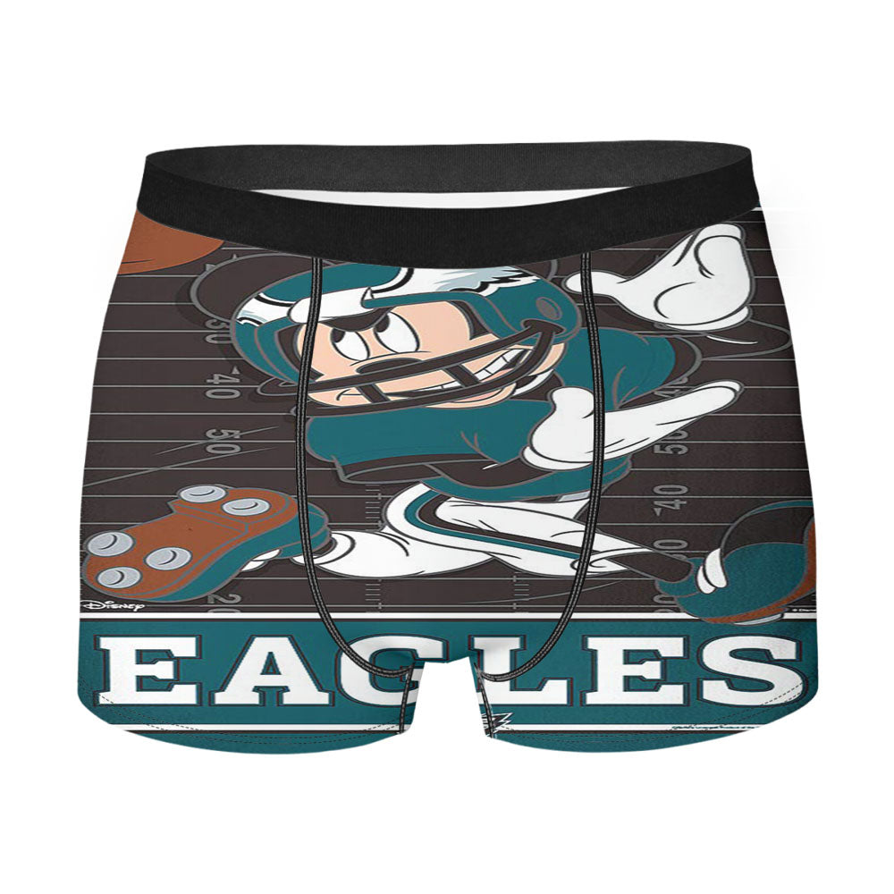 Philadelphia Eagles Disney Mickey Mouse Nfl Men'S Boxer Briefs