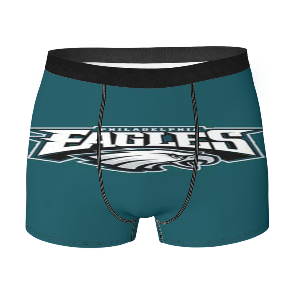 Philly Eagles Logo On Green Men'S Boxer Briefs