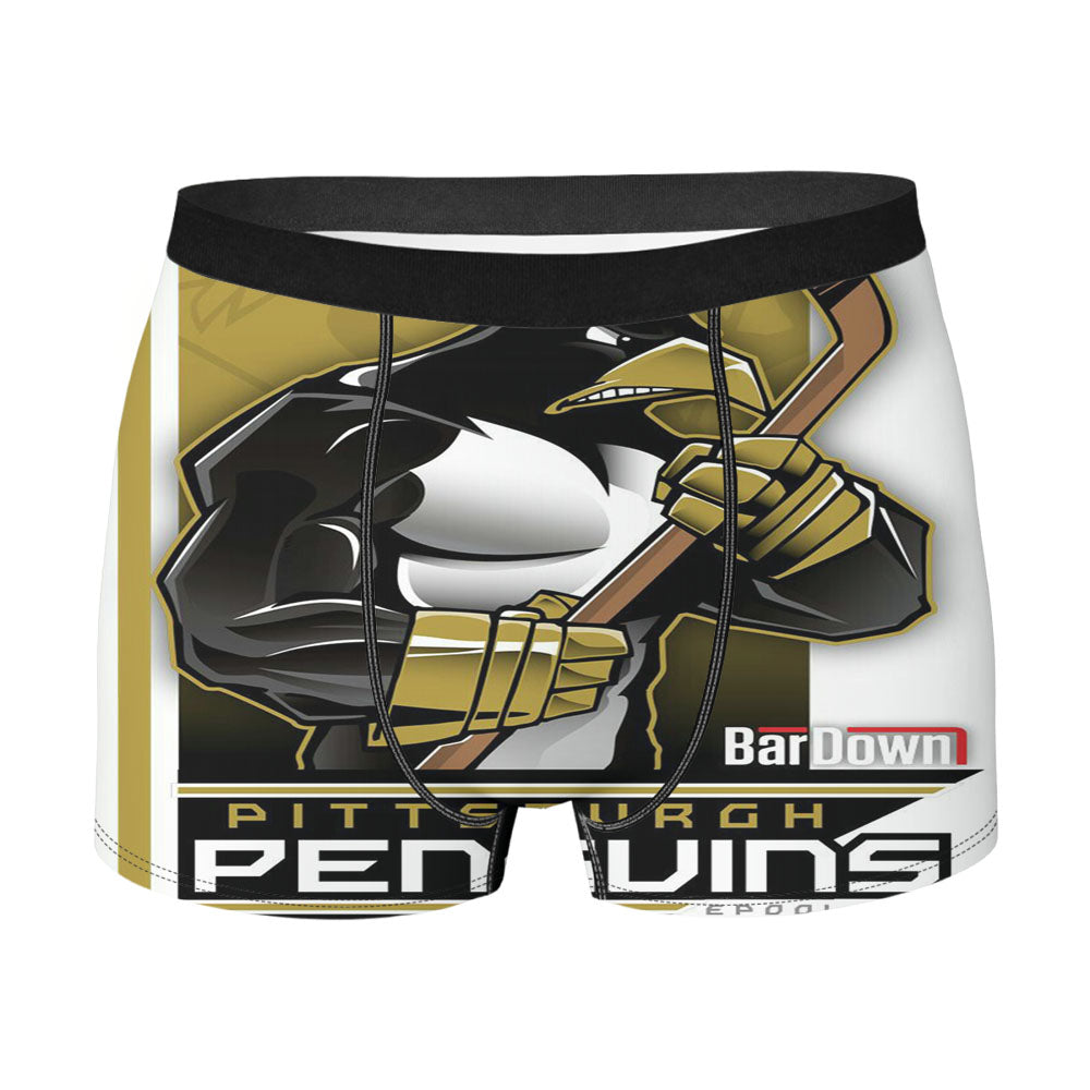 Pittsburg Penguins Nhl Hockey Men'S Boxer Briefs