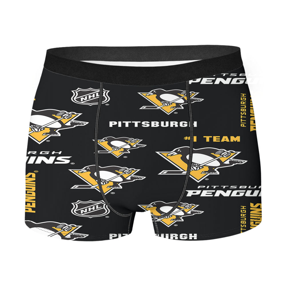 Pittsburgh Penguin Pattern Men'S Boxer Briefs