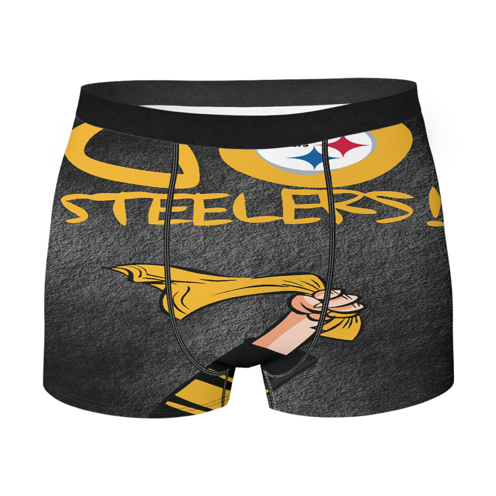 Pittsburgh Steelers Go Steelers Men'S Boxer Briefs