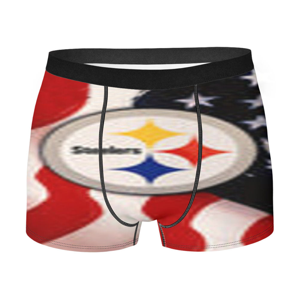 Pittsburgh Steelers Usa Flag Men'S Boxer Briefs
