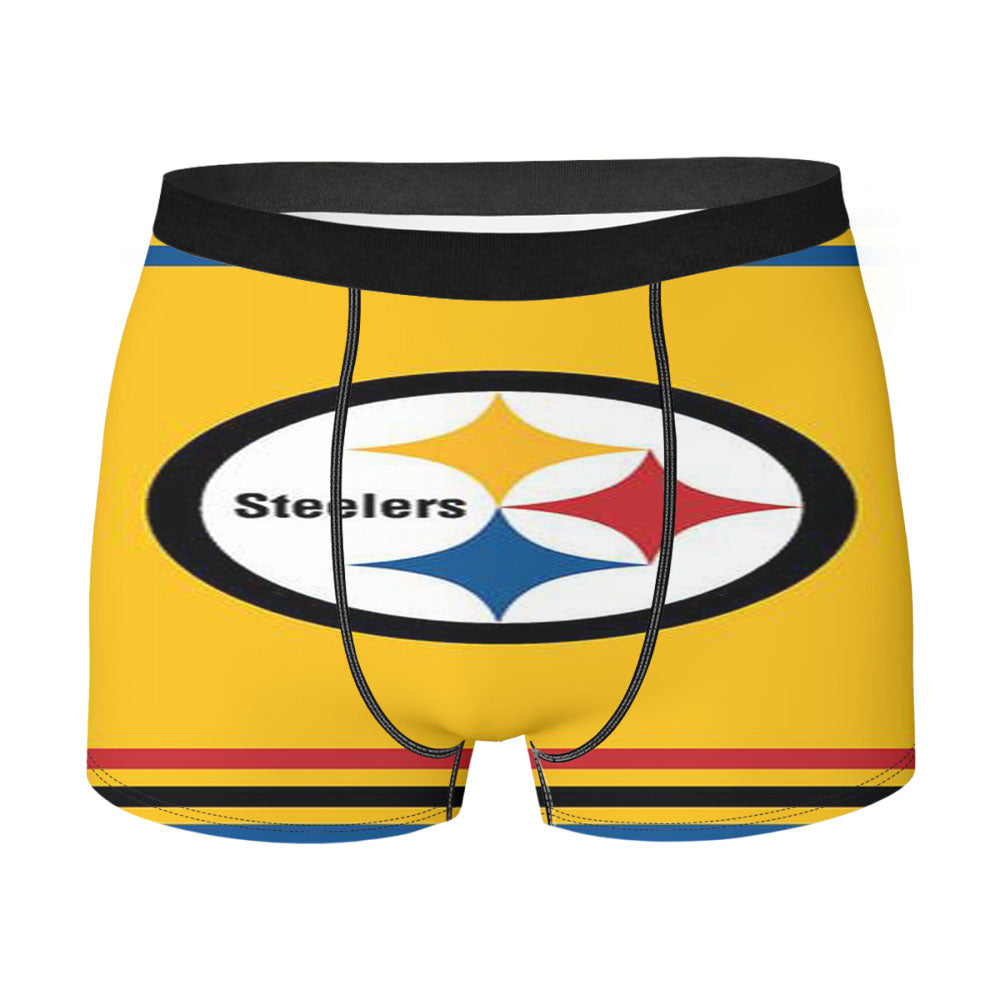 Pittsburgh Steelers Yellow Logo Men'S Boxer Briefs
