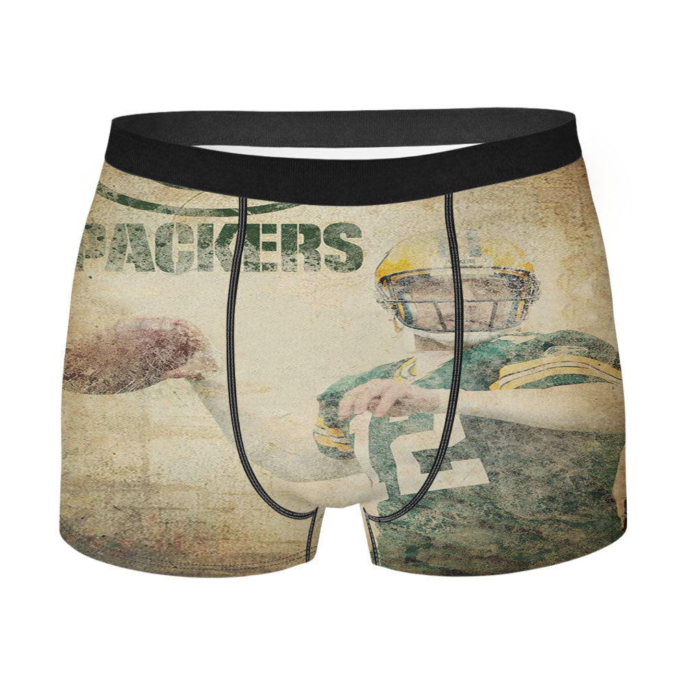 Placa Decorativa Nfl Packers Parede Men'S Boxer Briefs