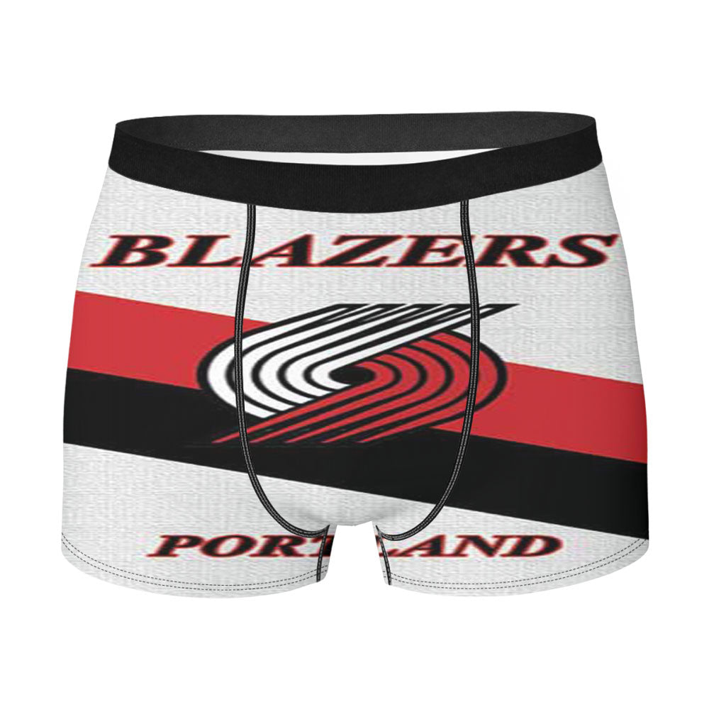 Portland Blazers Logo Stripe Men'S Boxer Briefs