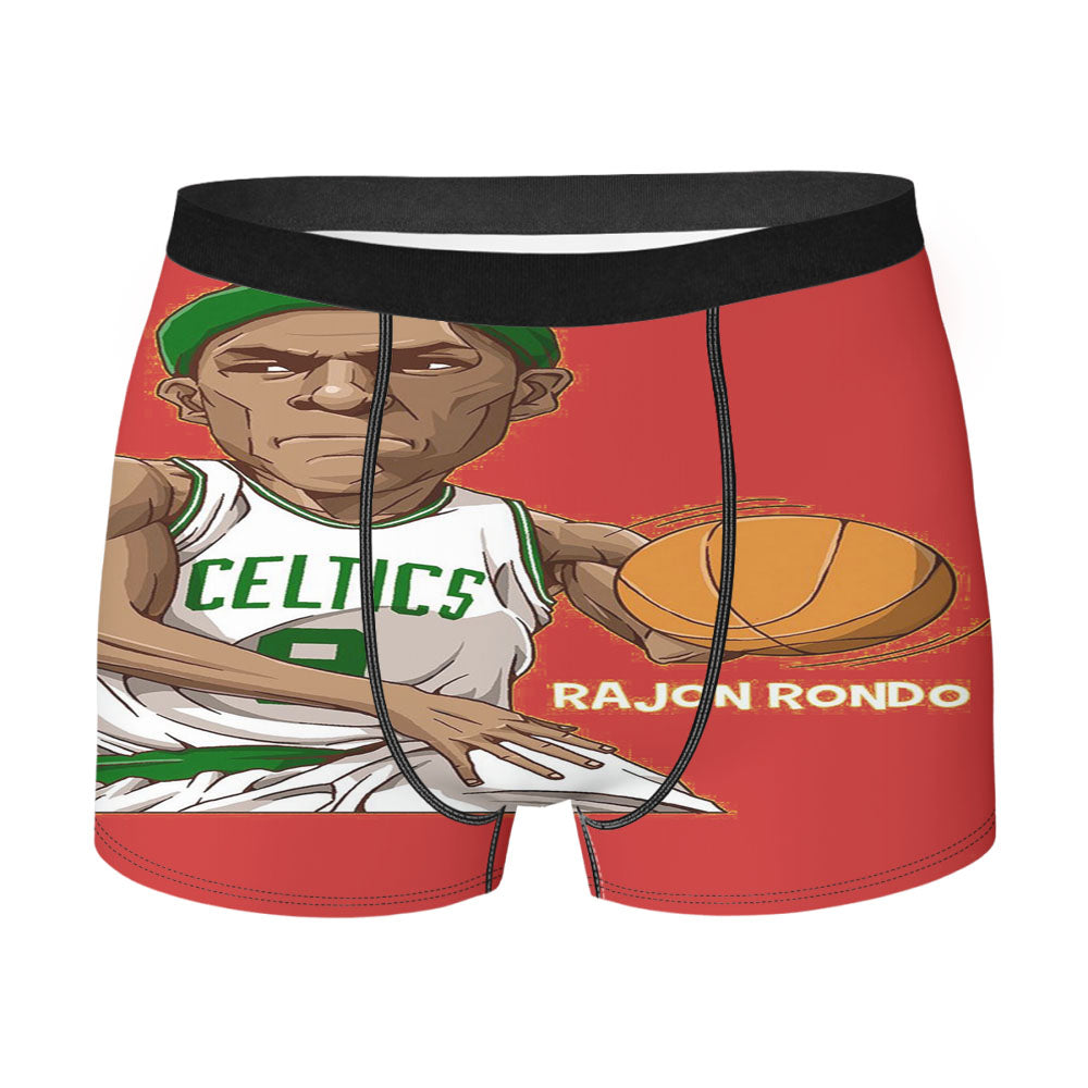 Rajon Rondo Red Men'S Boxer Briefs