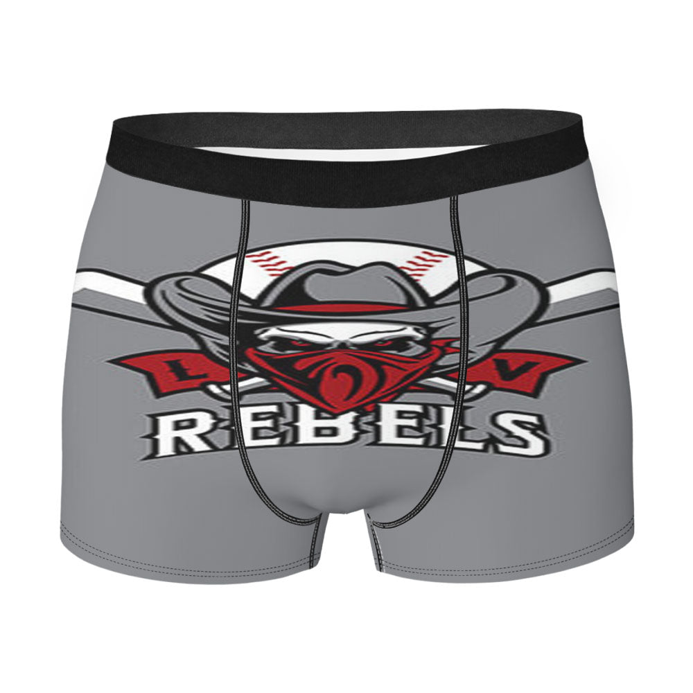 Rebels Baseball Logo Gray Men'S Boxer Briefs