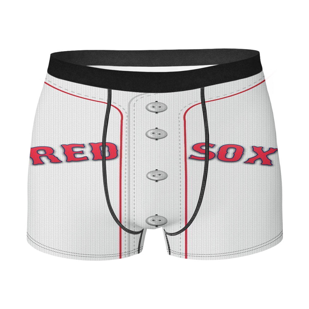 Red Sox Baseball Uniform Men'S Boxer Briefs