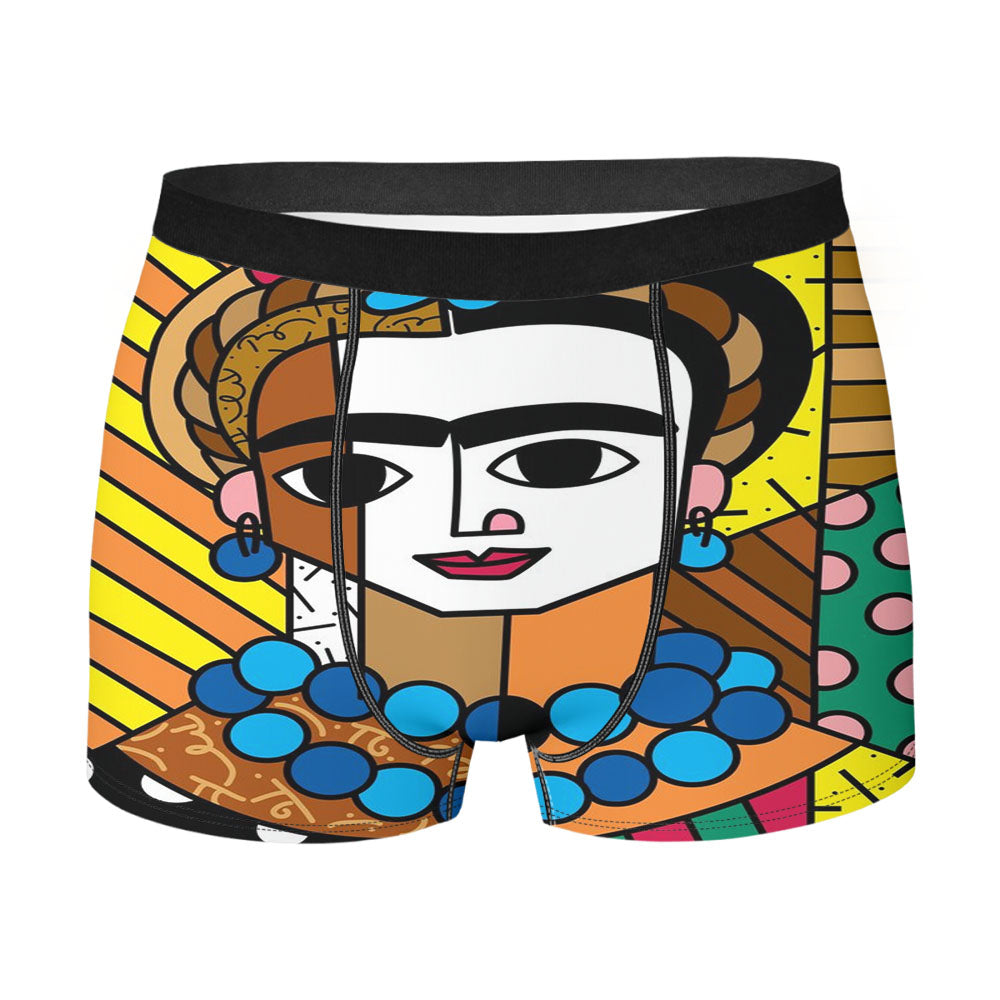 Romero Britto Frida Kahlo Wallpaper Men'S Boxer Briefs