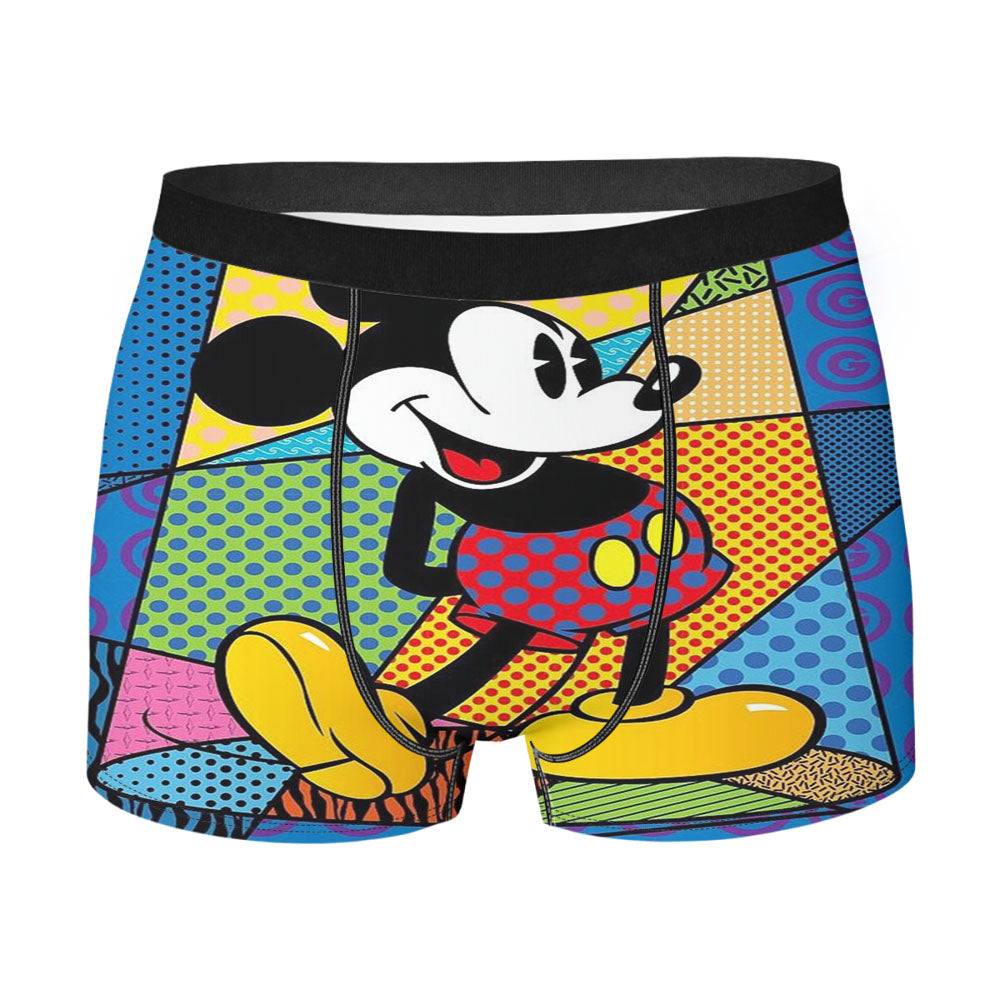 Romero Britto Mickey Mouse Men'S Boxer Briefs