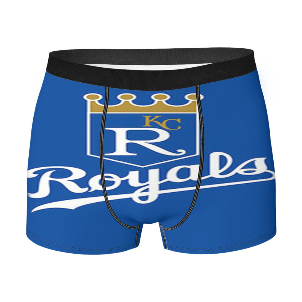 Royal Baseball Logo Blue Men'S Boxer Briefs