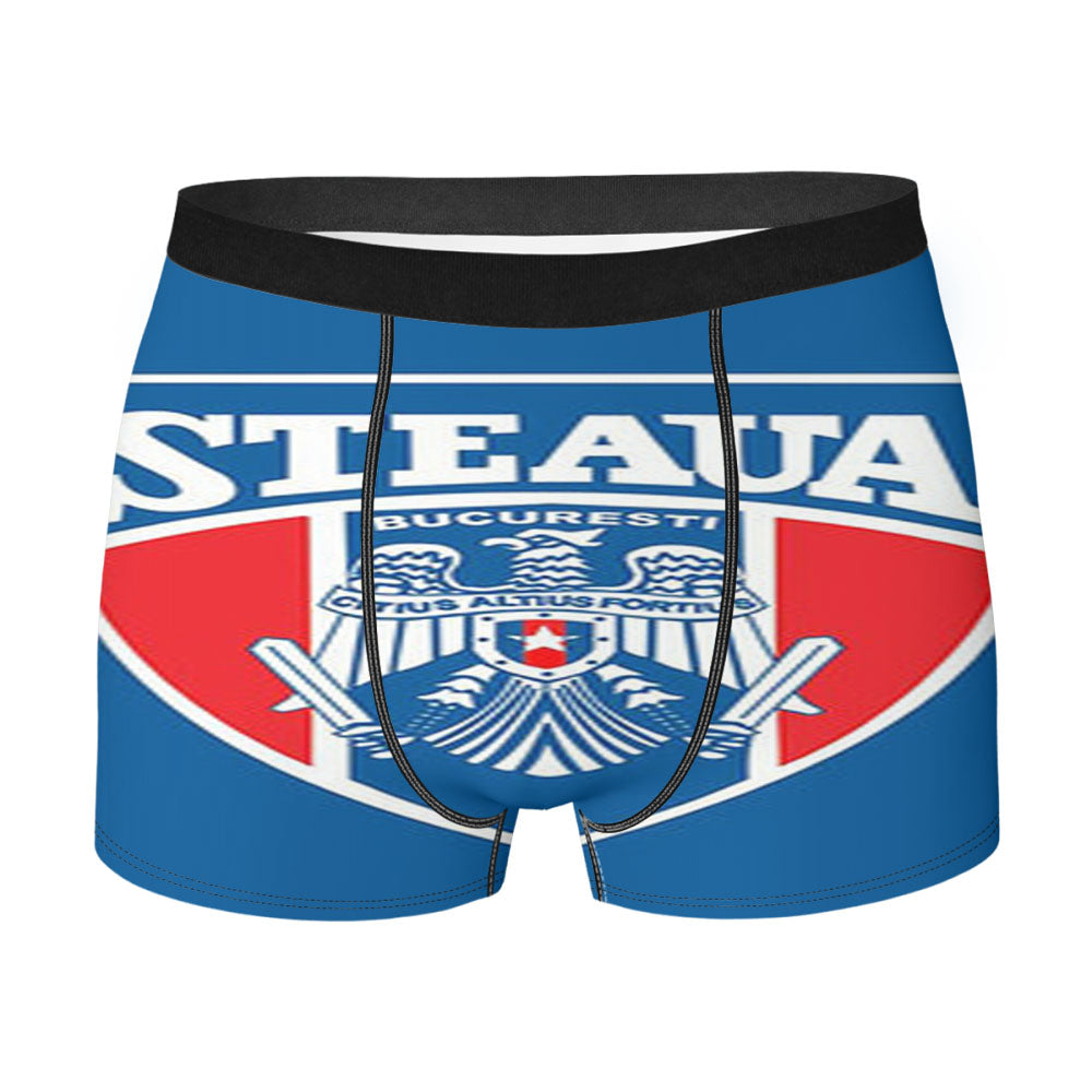 Rugby Steaua Logo Blue Men'S Boxer Briefs