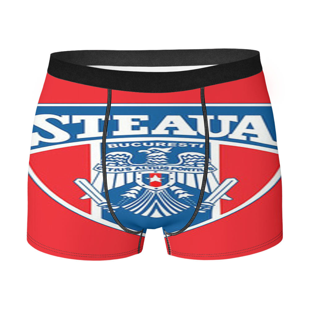 Rugby Steaua Logo Red Men'S Boxer Briefs